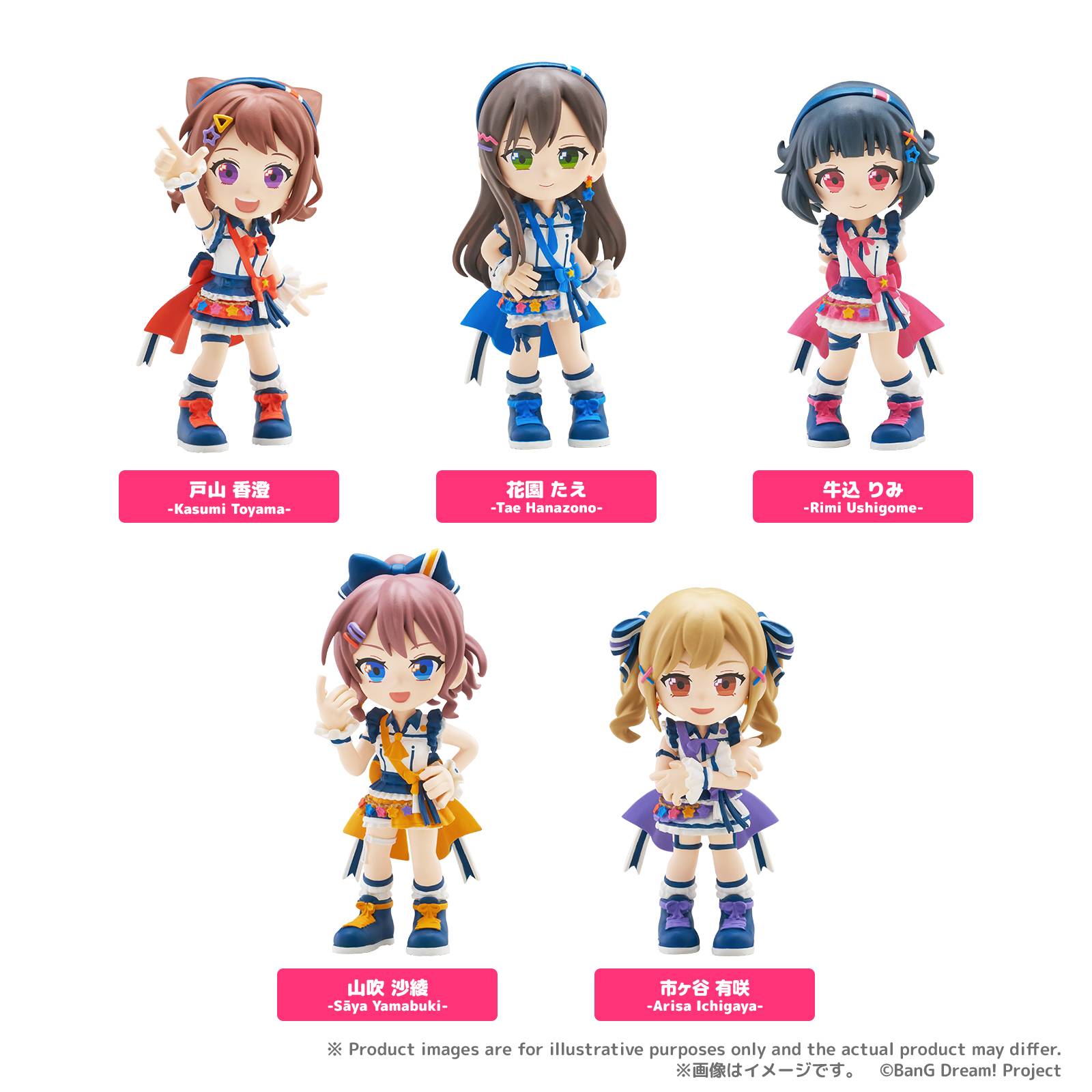 PalVerse – BanG Dream! Poppin' Party Mini Figure Collection (6-Pack Box) [Bushiroad Creative] (Pre-Order) Bushiroad Creative